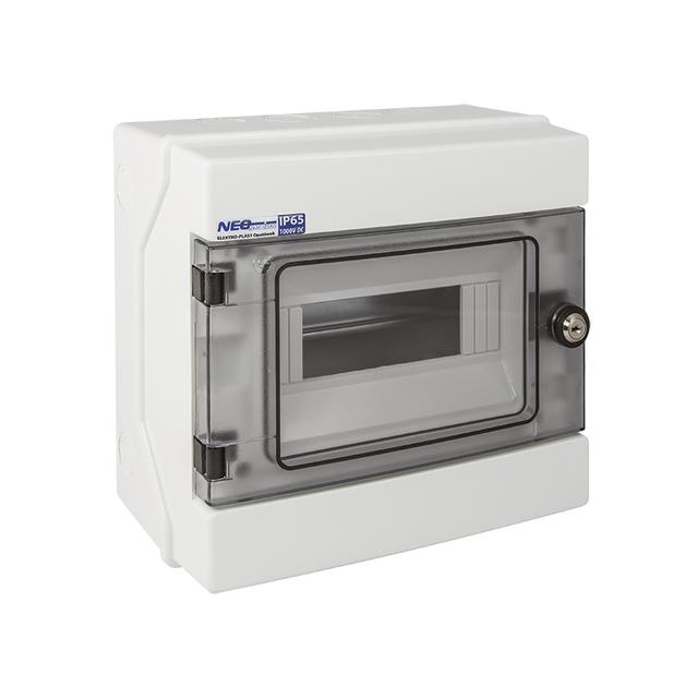 Rozdzielnica hermetyczna natynkowa 1x8 IP65 500VAC/1000VDC RH-8/Z (z zamkiem) 36.9 OPATÓWEK