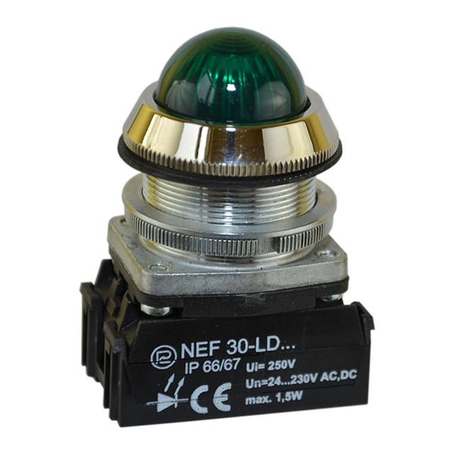 Lampka NEF30LDSHV/500V zielona