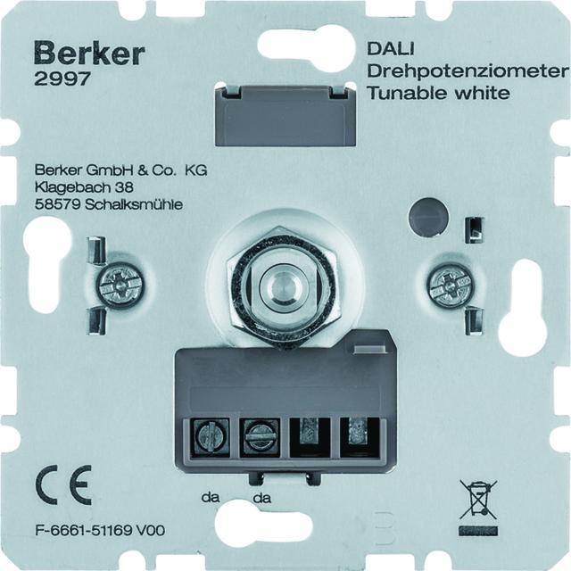 one.platform Potencjometr obrotowy DALI, Tunable White 2997 HAGER