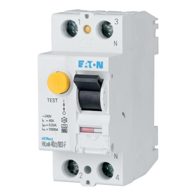 FRCMM-40/2/03-G/F Wyłącznik różnicowoprądowy 10kA 40A 2P 300mA typ G/F 187379 EATON