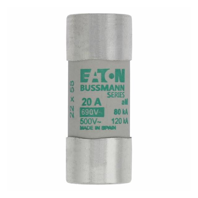 CYLINDRICAL FUSE 22 x 58 20A AM 690V AC Wkładka cylindryczna 22 x 58mm 20A AM 690V AC C22M20 EATON