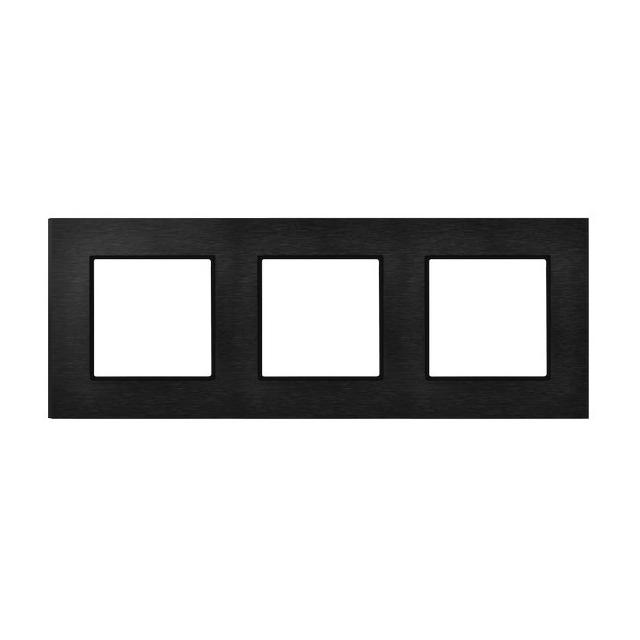 ARIA Ramka potrójna - kolor szczotkowany antracyt