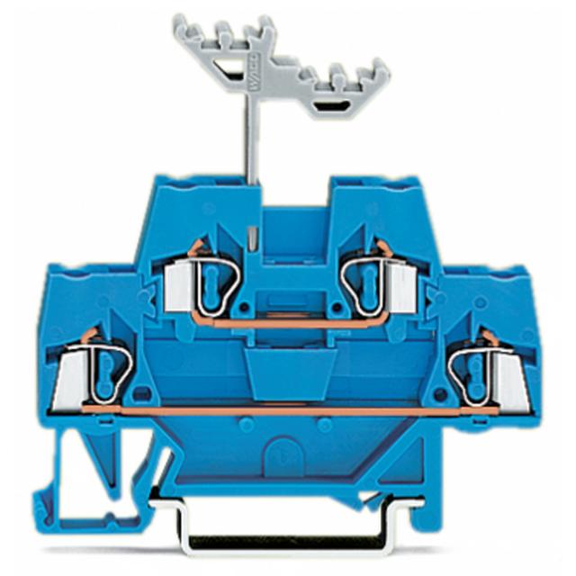 Złączka szynowa 2‑piętrowa L / L 2,5mm2 niebieska 280‑529 /50szt./ WAGO
