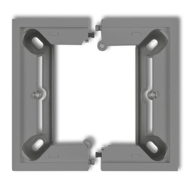 DECO / MINI Puszka natynkowa pojedyncza, składana DECO, MINI szary mat