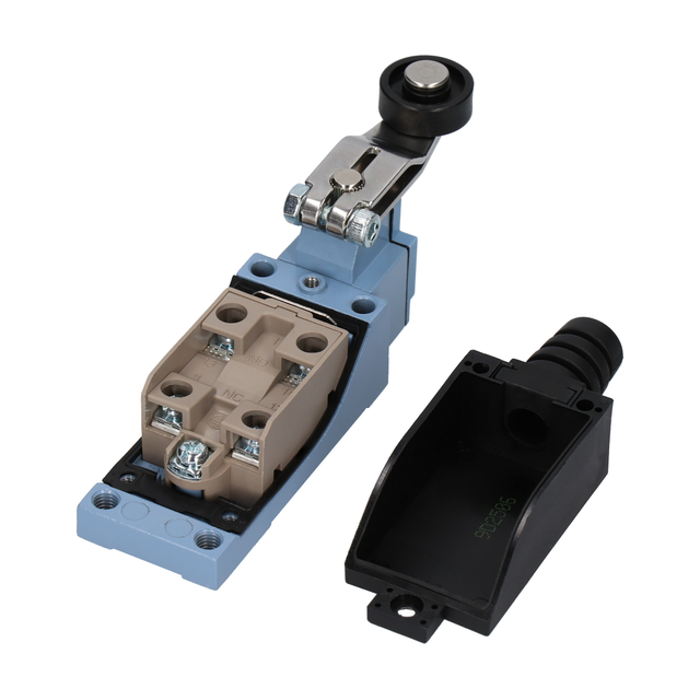 ŁĄCZNIK KRAŃCOWY (METAL / TWORZYWO) DŹWIGNIA Z ROLKĄ