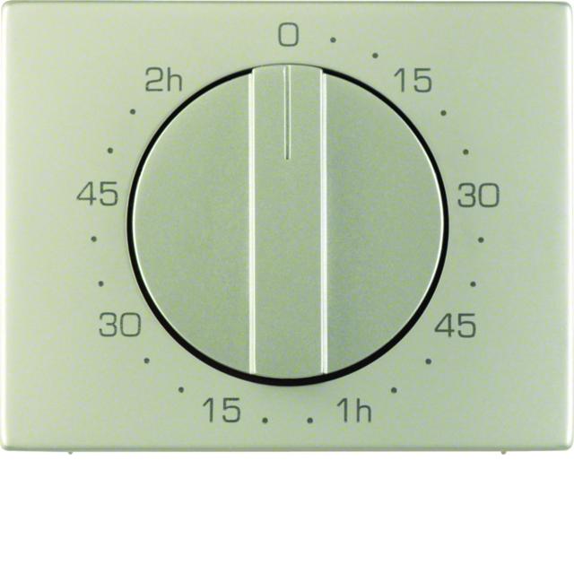 BERKER K.5 Płytka czołowa z pokrętłem do mech łącznika czasowego 120 min stal szl 16357104 HAGER