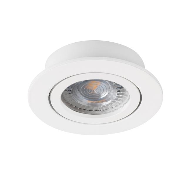 DALLA DTO-W Oczko sufitowe DALLA DTO-W okrągły stop aluminium kolor biały 1XGx5,3/GU10 KANLUX