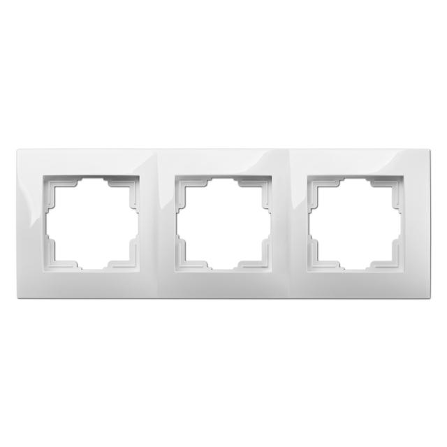 Ramka CARLA 3x biała