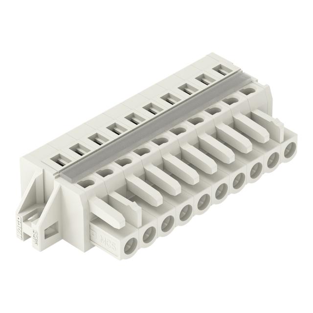Gniazdo MCS‑MIDI Classic 10‑biegunowe jasnoszare raster 5mm 721‑110/027‑000 /25szt./ WAGO