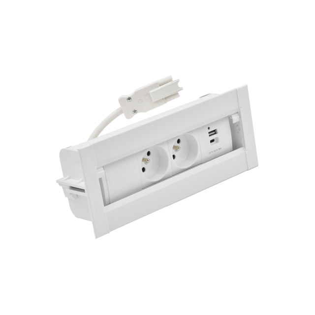 "Simon 480 TS48-630E20B00-33 Spinner 2 gn. typ E + ładowarka USB typ A+C