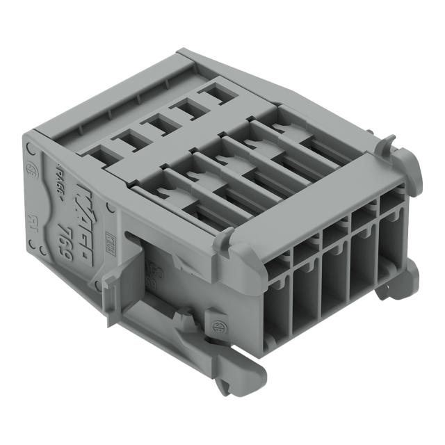 X-COM wtyk 5-biegunowy szary raster 5 mm /25szt./ WAGO