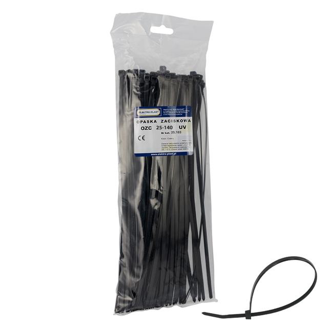 Opaska czarna OZC 25-140 UV (100szt) 25.103 OPATÓWEK