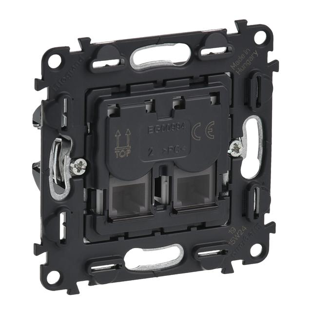 VALENA ALLURE - GNIAZDO PODWÓJNE 2XRJ11, Legrand