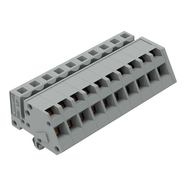 Gniazdo MCS-MIDI Classic kątowe 10-biegunowe szare raster 5mm /50szt./ 731-510/008-000 WAGO