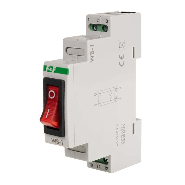 Przełącznik dwupozycyjny z lampką sygnalizacyjną czerwoną