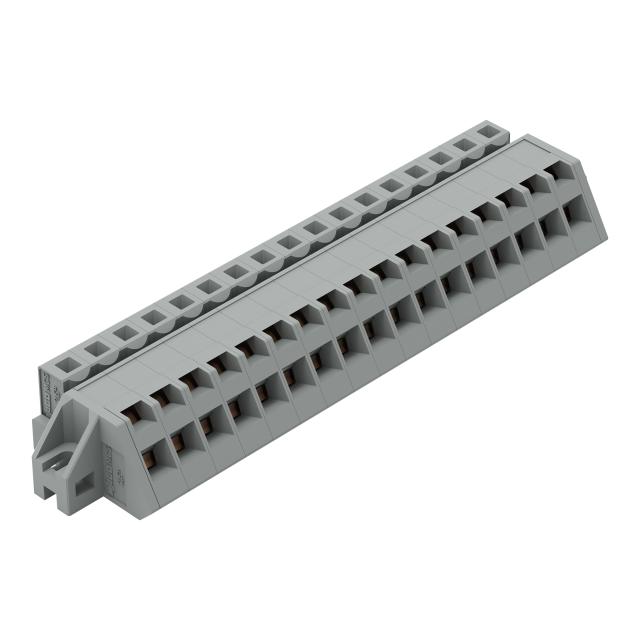 MCS-MIDI Classic gniazdo kątowe 17-bieg. szare raster 5 mm /10szt./ WAGO