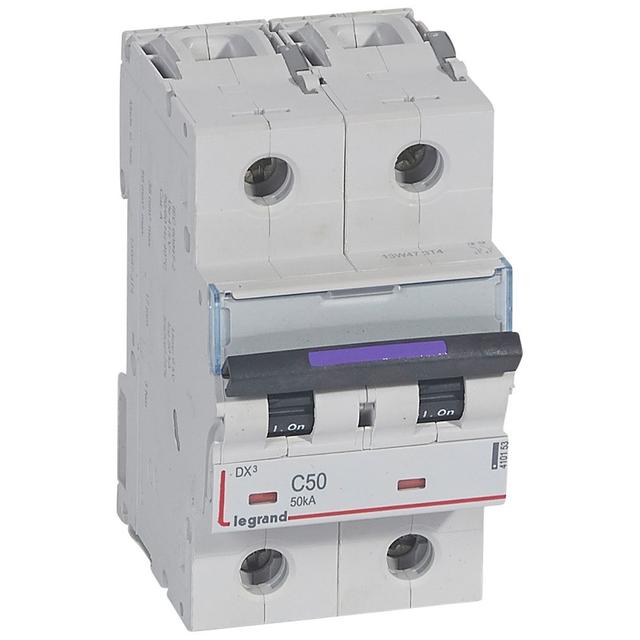 Wyłącznik Nadprądowy S322 C50 2P 50A 50Ka DX3 410153 LEGRAND