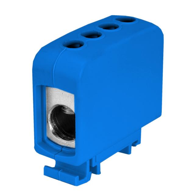 ZGG1x70n ,  Złączka sz. gwint. AL/CU, 1 x 70 mm2, TS 35/ 1 tor, niebieski