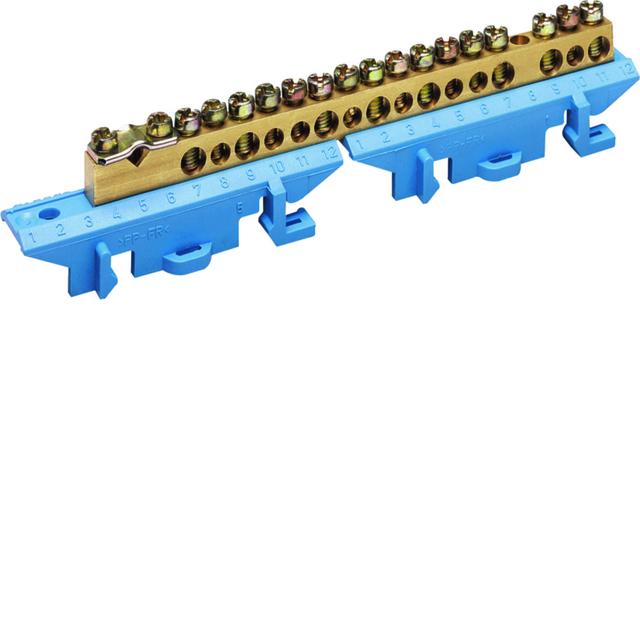 Listwa przyłączeniowa z cokołem neutralna 1x25+8x16+8x10 mm2 KM17N HAGER