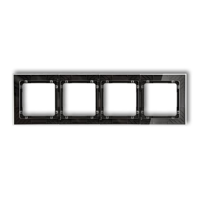 "DECO Ramka poczwórna transparentna DECO Art - efekt szkła (ramka: transparentna