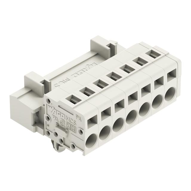 MCS-MIDI Classic wtyk 7-bieg. j-szary raster 5 mm /50szt./ WAGO