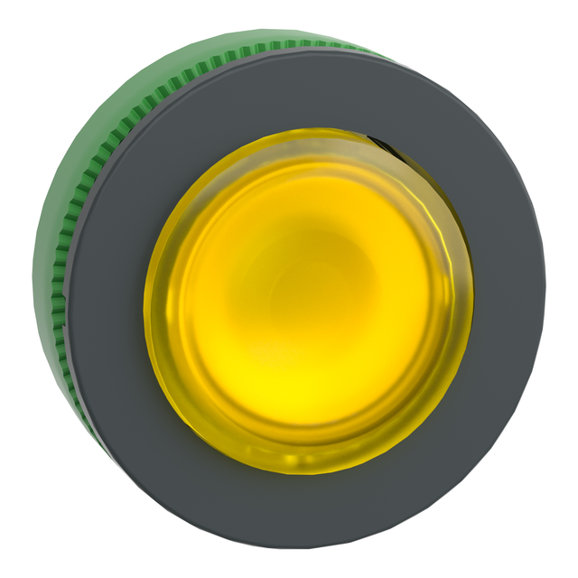 Harmony XB5 Główka przycisku podświetlanego żółty wystający typ push push