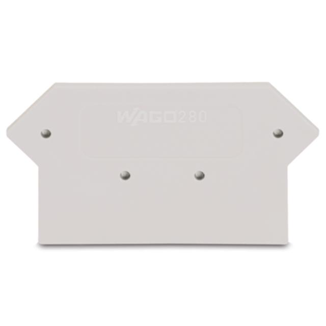 Ścianka końcowa/wewnętrzna gr. 2,5mm jasnoszara /25szt./ 280-362 WAGO