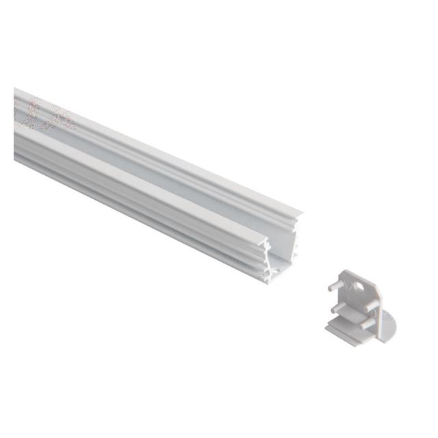 PROFILO D SET-FR Profil do taśmy LED 1m z kloszem szronionym i zaślepkami (2 szt.) PROFILO D SET-FR