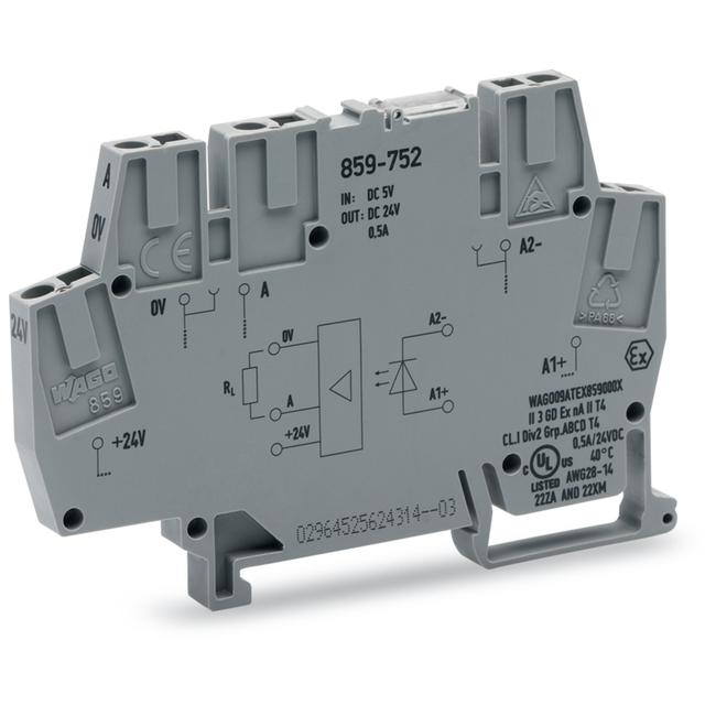 złączka z optoseparatorem 5VDC/24VDC/0,5A/10kHz