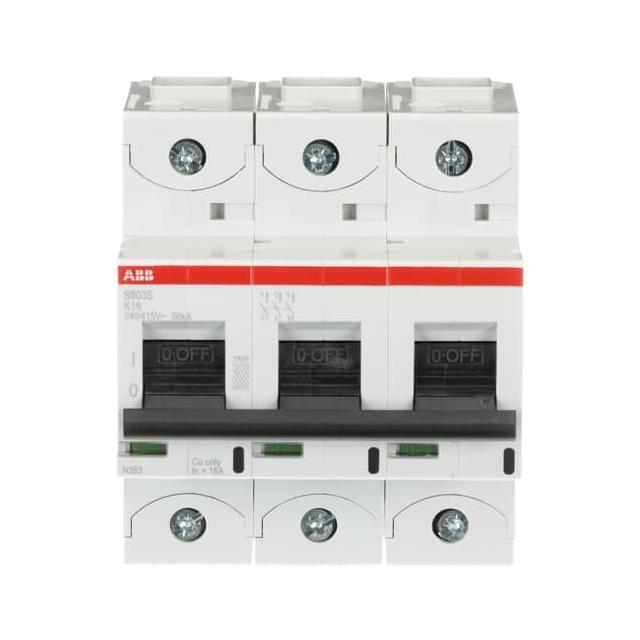 S803S-K16 Wyłącznik nadprądowy 50kA 3P K16A 2CCS863001R0467 ABB