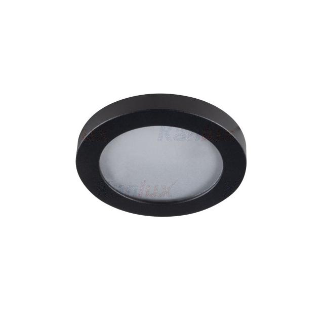FLINI IP44 DSO-B Oczko sufitowe FLINI IP44 DSO-B okrągły stop aluminium kolor czarny 1XGx5,3/GU10 KA
