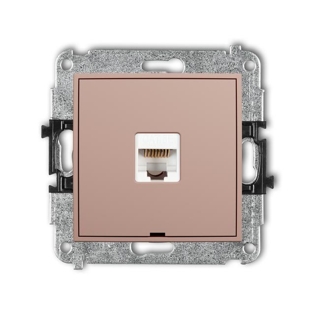 ICON Mechanizm gniazda komputerowego pojedynczego 1xRJ45, kat. 5e, 8-stykowy, bez pola opisowego łos