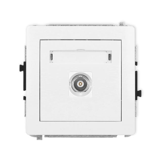 DECO Mechanizm gniazda pojedynczego BNC biały mat