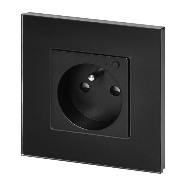 Gniazdo podtynkowe pojedyncze Tuya Smart Wi-Fi czarne OR-SH-17205/B ORNO
