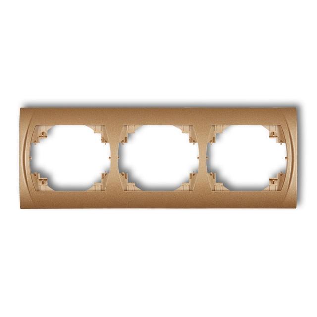 LOGO Ramka pozioma potrójna złoty metalik