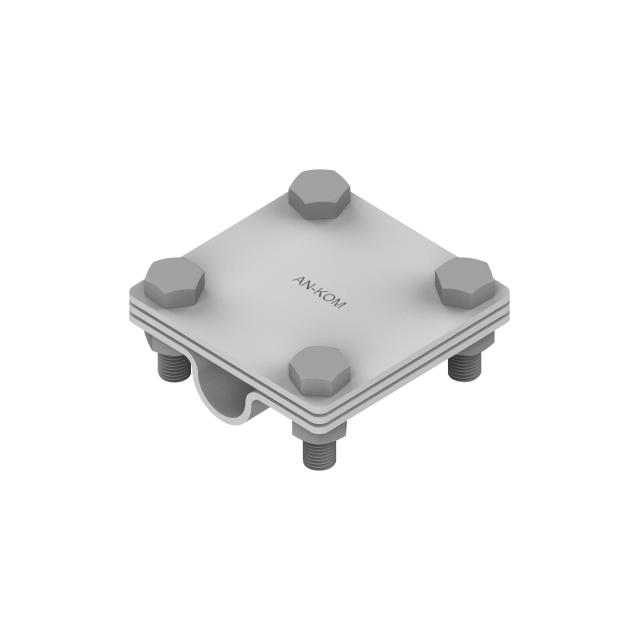 AN-52C/OG/,  Złącze uziomowe 3 płytki , B=40x5 / fi 16 mm ocynkowane ogniowo