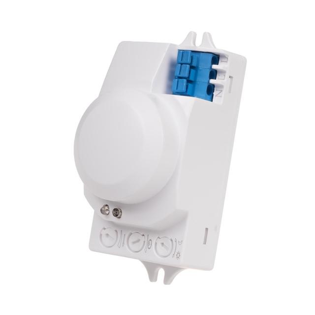 Mikrofalowy czujnik ruchu z funkcją czujnika obecności do zabudowy 24V DRM-01-24V F&F