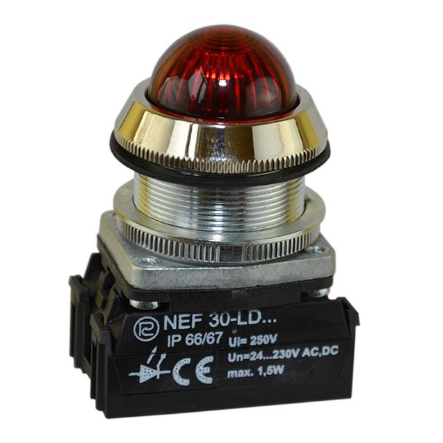 Lampka NEF30LDSHV/500V czerwona