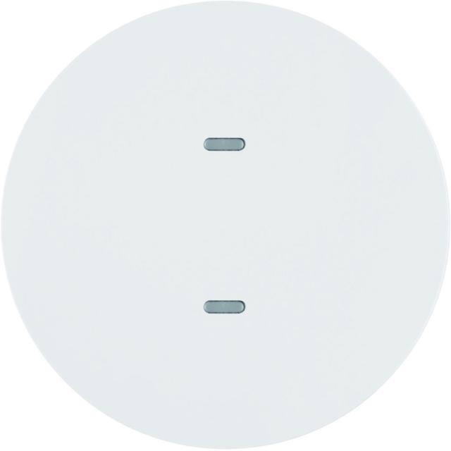 BERKER KNX e/s R.x/Serie 1930 Przycisk pojedynczy z diodami LED RGB i czujnikiem temperatury biały poł.  80161869 HAGER