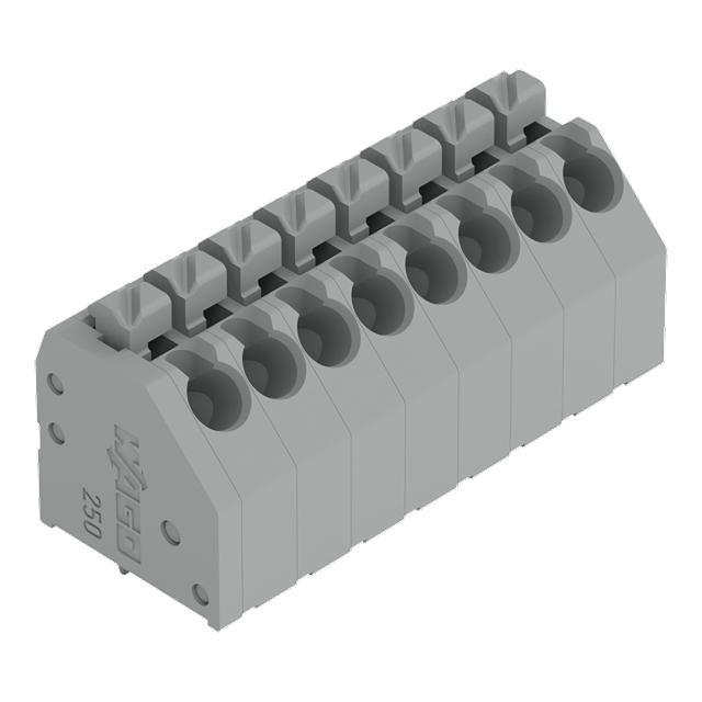 Listwa zaciskowa do płytek drukowanych 8-biegunowa szara raster 3,5mm /40szt./ 250-208 WAGO