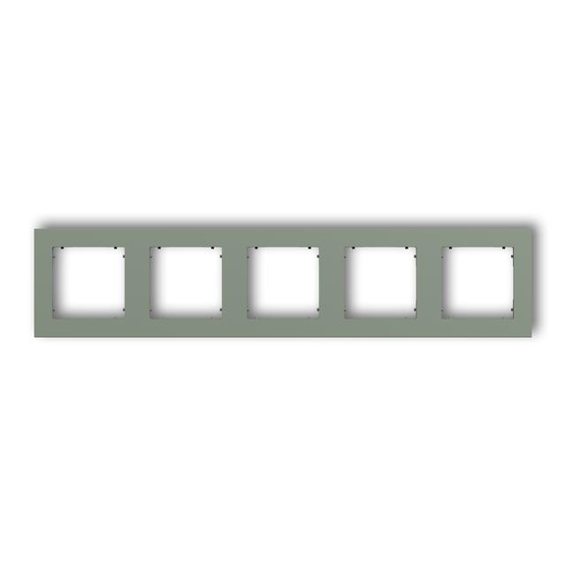 MINI Ramka uniwersalna pięciokrotna kwadratowa z tworzywa szałwiowy