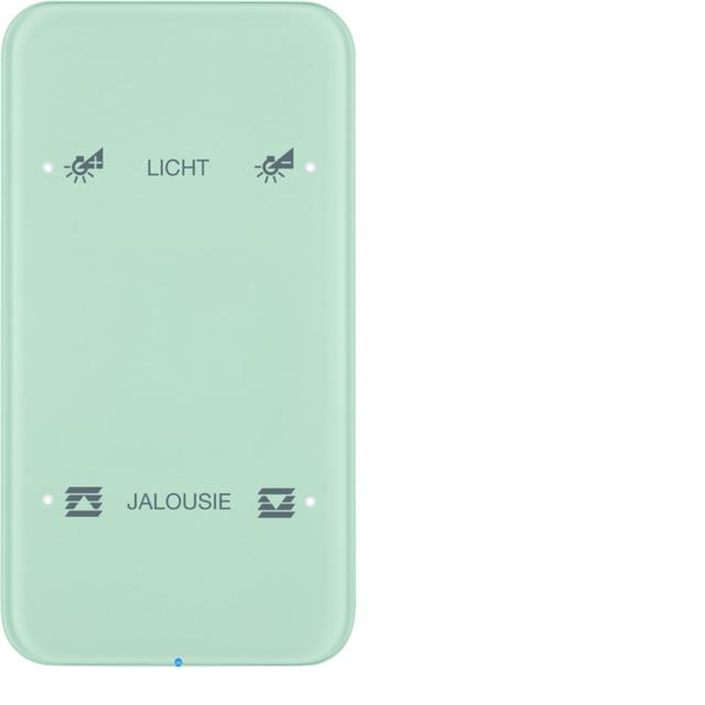 BERKER R.1 Sensor dotykowy podwójny konfigurowalny szkło biały 75142160 HAGER