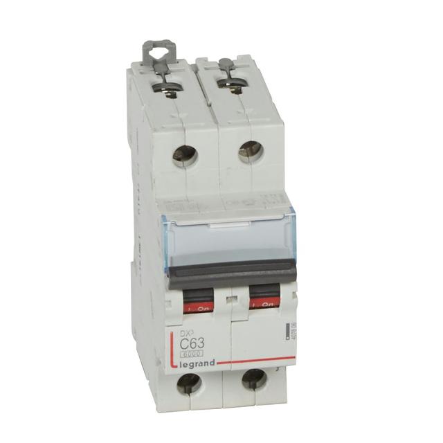 Wyłącznik Nadprądowy S 302 2P C63A 6kA DX3 407806 LEGRAND