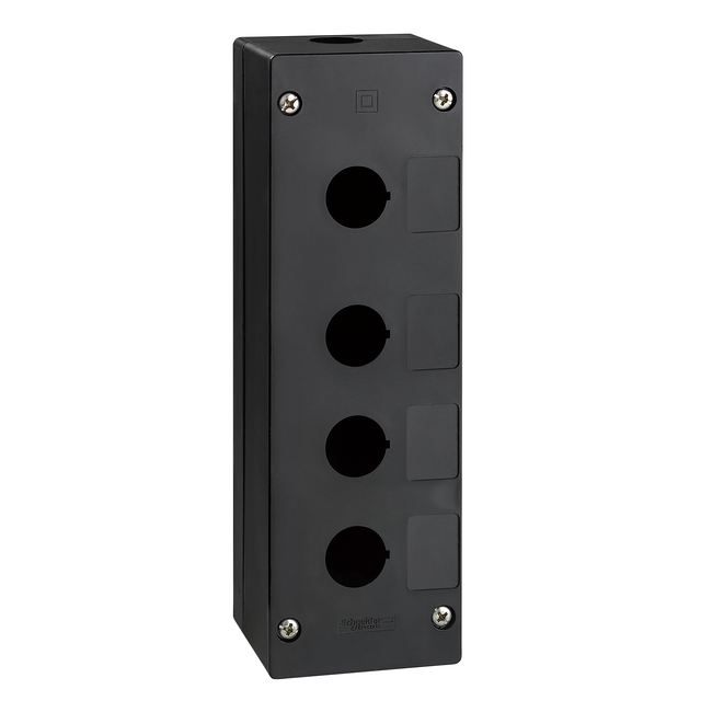 Pusta stacja kontrolna-severe environments-black, 4zawórs, 4 vertical openings