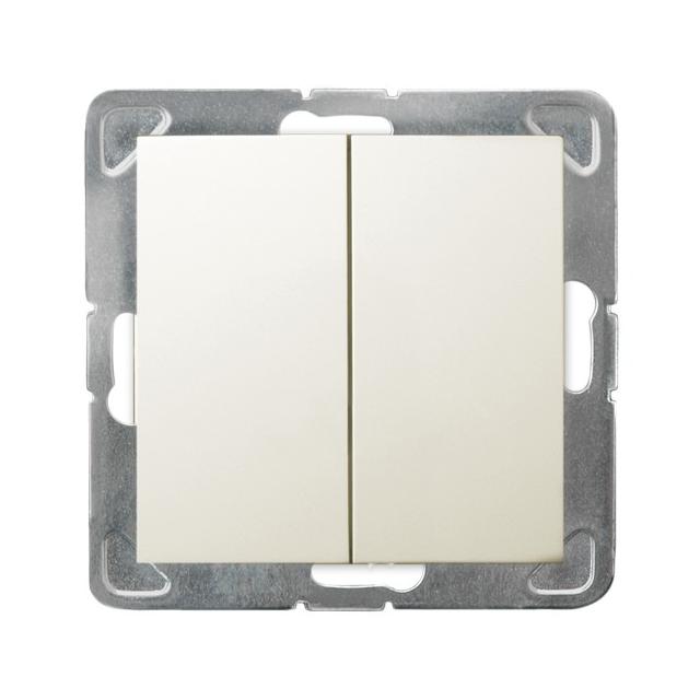 IMPRESJA Łącznik podwójny krzyżowy - kolor ecru