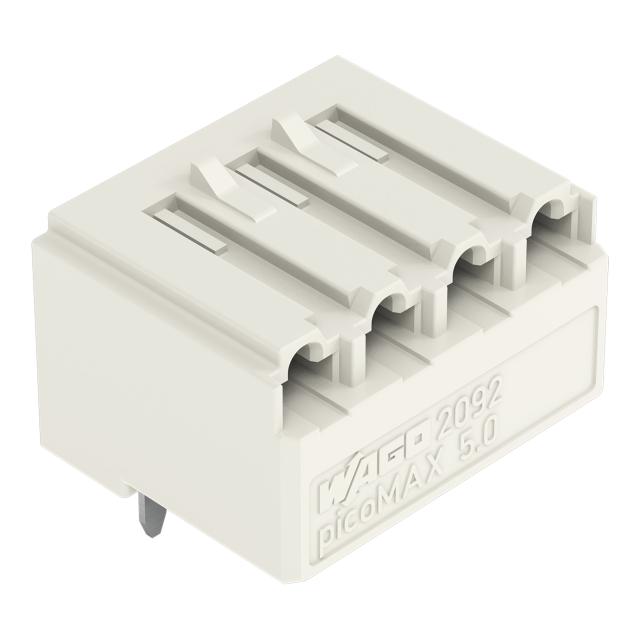 picoMAX gniazdo raster 5mm 4-bieg. z kątowymi pinami lutowniczymi /200szt./ WAGO