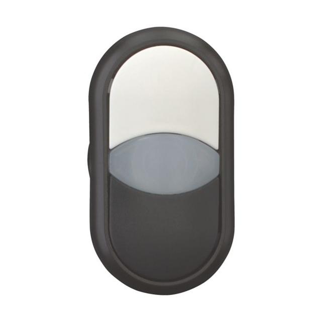 M22S-DDL-WS Napęd przycisku podwójny biało/czarny z podświetleniem z samopowrotem 216705 EATON