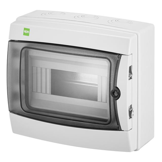 GALANT PLUS RN 1/8 drzwi transparentne (N+PE) IP65