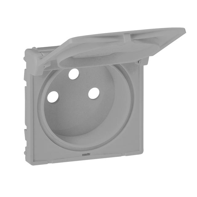 Valena Life Plakietka Gniazda 2 P+Z IP21 Aluminium 754862 LEGRAND