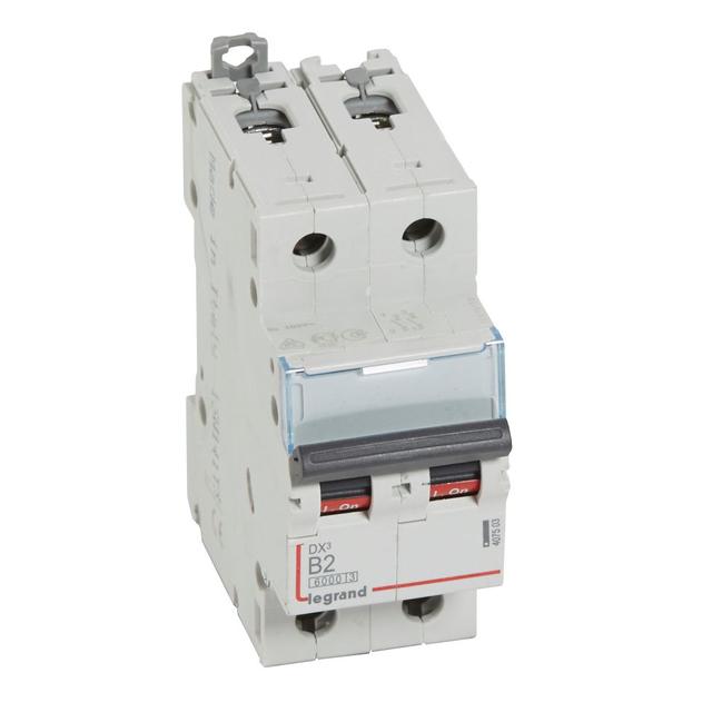 Wyłącznik Nadprądowy S 302 2P B2A 6kA DX3 407503 LEGRAND